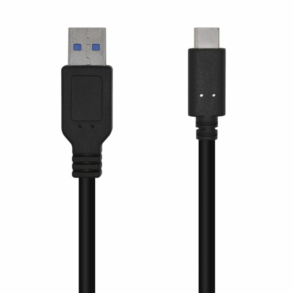 Cablu USB A la USB-C Aisens A107-0450 Negru 1,5 m