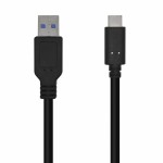 Cablu USB A la USB-C Aisens A107-0450 Negru 1,5 m