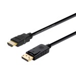Cablu DisplayPort la HDMI Aisens A125-0364 Negru 2 m