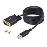 Adaptor USB Startech 1P6FFCN-USB-SERIAL Negru 2 m