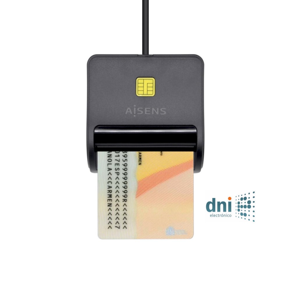 Cititor de Carduri DNI/SIP Aisens ASCR-SN01-BK Negru
