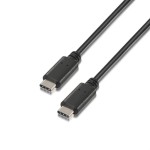 Cablu de Date/Încărcare cu USB Aisens A107-0058 Negru 3 m