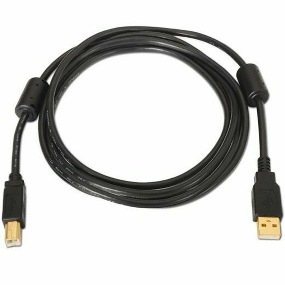 Cablu USB A la USB B Aisens A101-0011 Negru 5 m