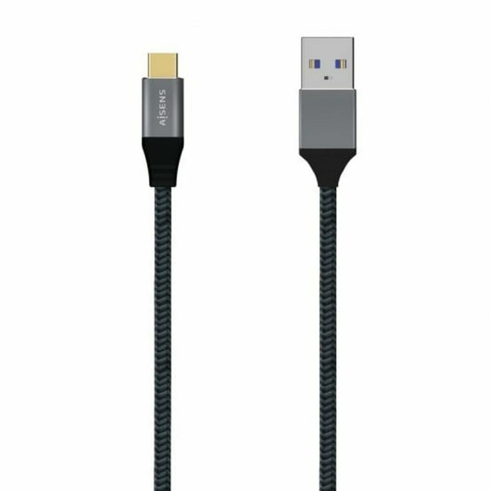 Cablu USB A la USB-C Aisens A107-0633 Gri 2 m