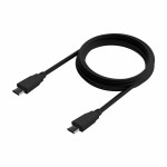 Cablu USB-C Aisens A107-0703 Negru 1,5 m
