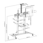 Trolley Aisens FT100TE-171 60" 100"