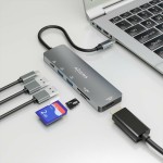 Hub USB Aisens ASUC-6P016-GR Gri Multicolor