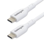 Cablu USB-C Startech USB2CC1MNCWHE Alb 1 m