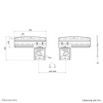 Suport TV Neomounts WL30-265BL1 43" 60 Kg