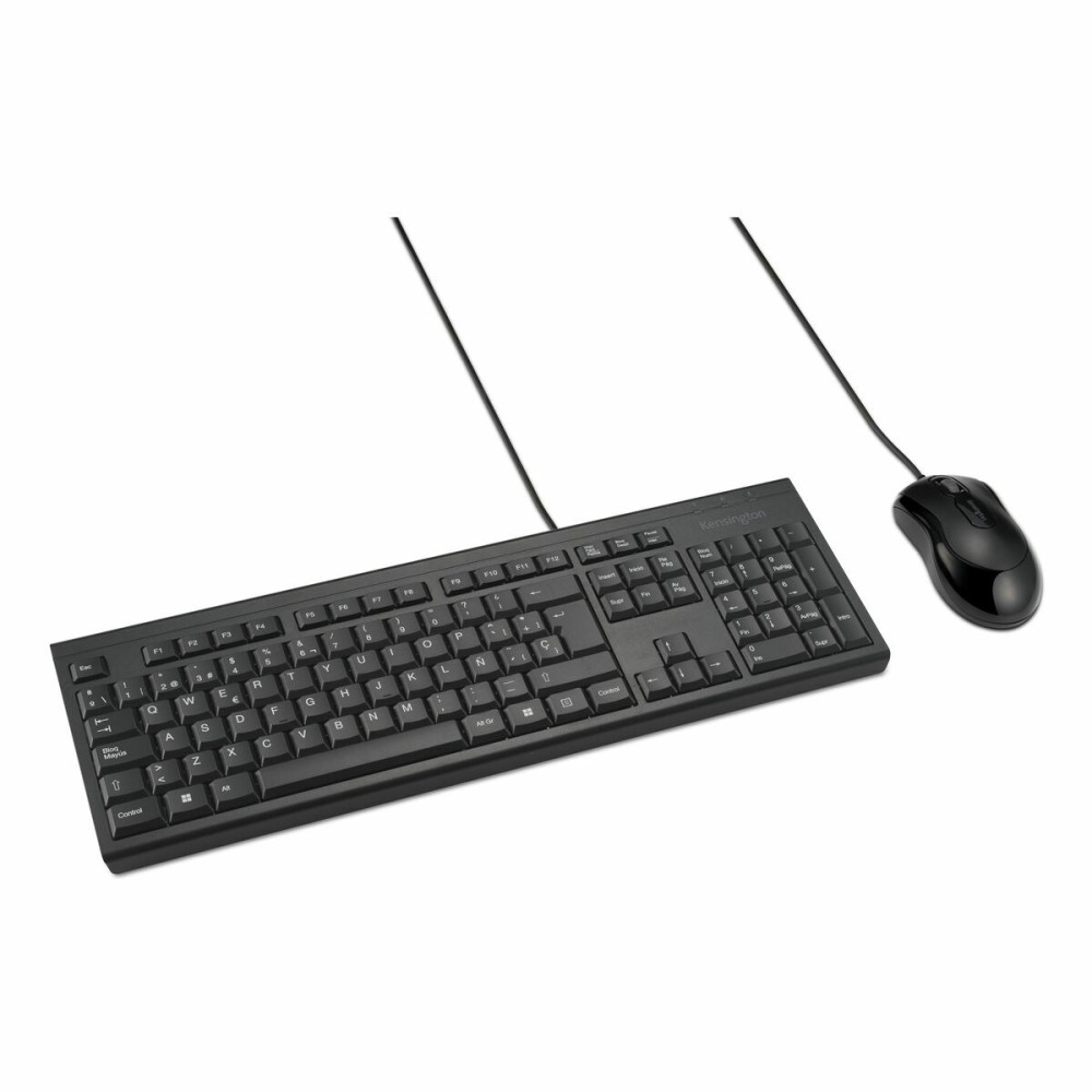 Tastatură și Mouse Kensington KM100 Negru Spaniolă QWERTY