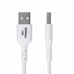 Cablu USB Startech USB2AC1MNCWHE Alb 1 m
