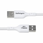 Cablu USB Startech USB2AC3MNCWHE Alb 3 m