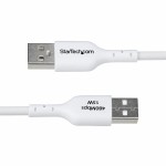 Cablu USB Startech USB2AC2MNCWHE Alb 2 m