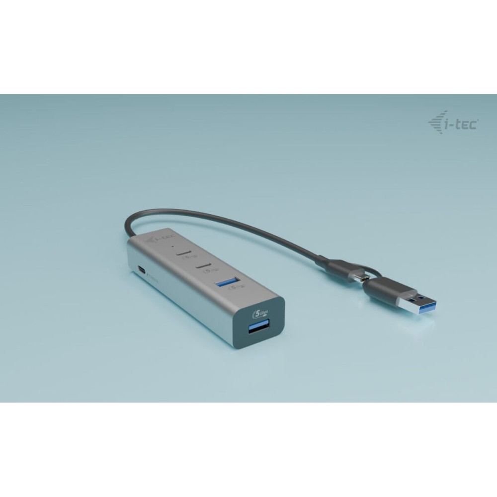Hub USB i-Tec CAHUBMETAL2A2CPD Argintiu