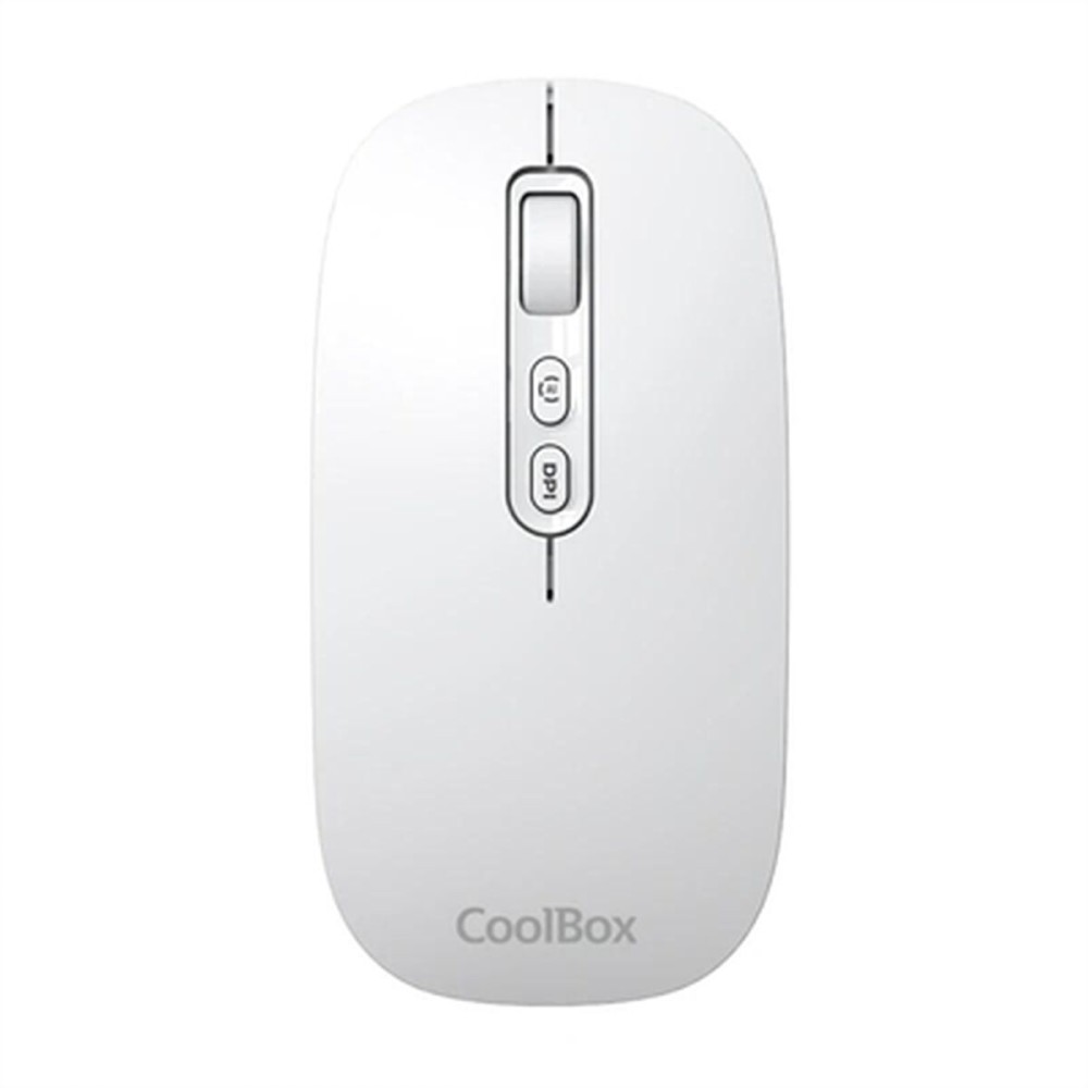 Mouse Fără Fir CoolBox COO-MOU-W02-W Alb 1600 dpi