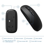 Mouse Fără Fir CoolBox COO-MOU-W02-B Negru 1600 dpi