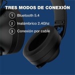 Căști cu Microfon Gaming CoolBox COO-AUM-WB01-B Negru