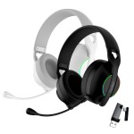 Căști cu Microfon Gaming CoolBox COO-AUM-WB01-W Alb