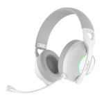 Căști cu Microfon Gaming CoolBox COO-AUM-WB01-W Alb
