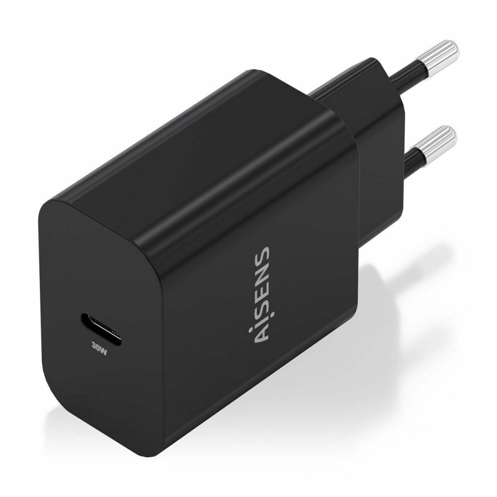 Încărcător de Perete Aisens GAN 30W 1XUSB-C PD3.0 CHAR Negru 33 W 50 W