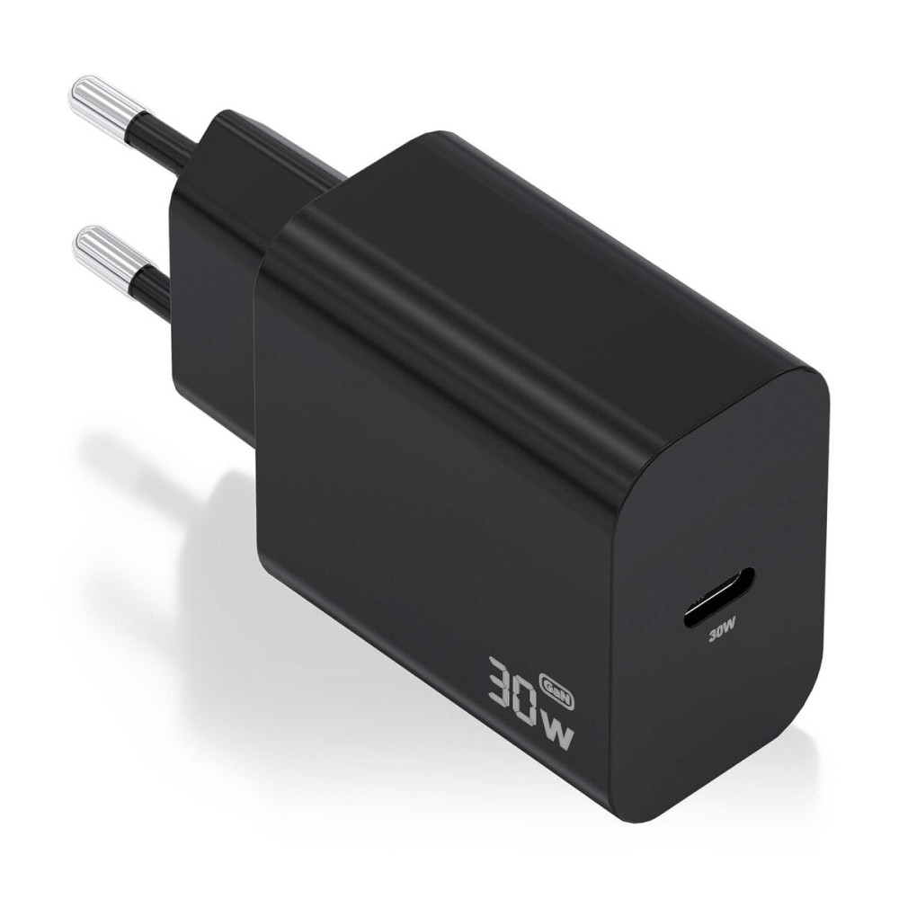 Încărcător de Perete Aisens GAN 30W 1XUSB-C PD3.0 CHAR Negru 33 W 50 W