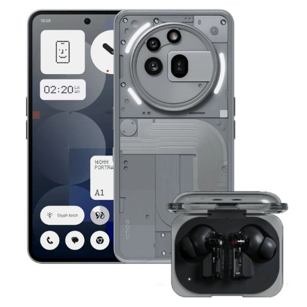 Smartphone Nothing A10400167-BUNDLE 12 GB RAM 256 GB Alb Gri