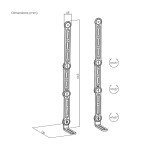 Suport reglabil Aisens SPK04U-377 Negru