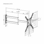 Suport TV Aisens ECO GIRA INCLIN NIVEL 65"