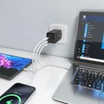 Încărcător de Perete Aisens GAN Negru 100 W