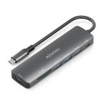 Hub USB Aisens 7 EN 1 Gri 100 W