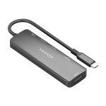 Hub USB Aisens USB-C DOCK 6 EN 1 GRIS Gri 100 W