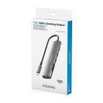 Hub USB Aisens 7 EN 1 Gri 100 W