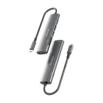 Hub USB Aisens 7 EN 1 Gri 100 W