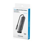 Hub USB Aisens 7 EN 1 Gri 100 W