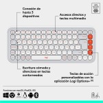 Tastatură Logitech 920-013069 Alb Portocaliu