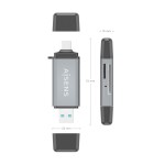 Cititor de Carduri Aisens ASCR-2AC11-GR Gri