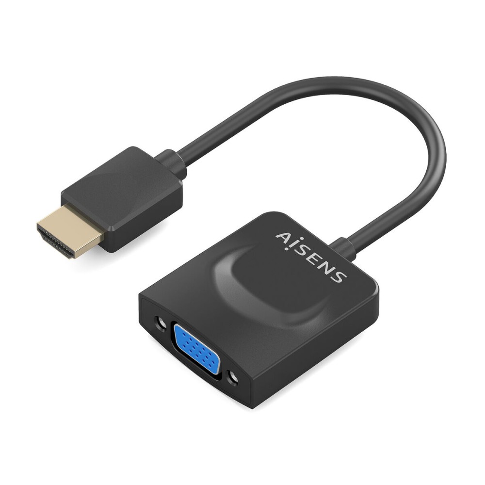 Adaptor HDMI la SVGA cu Audio Aisens A122-0947 Negru 15 cm