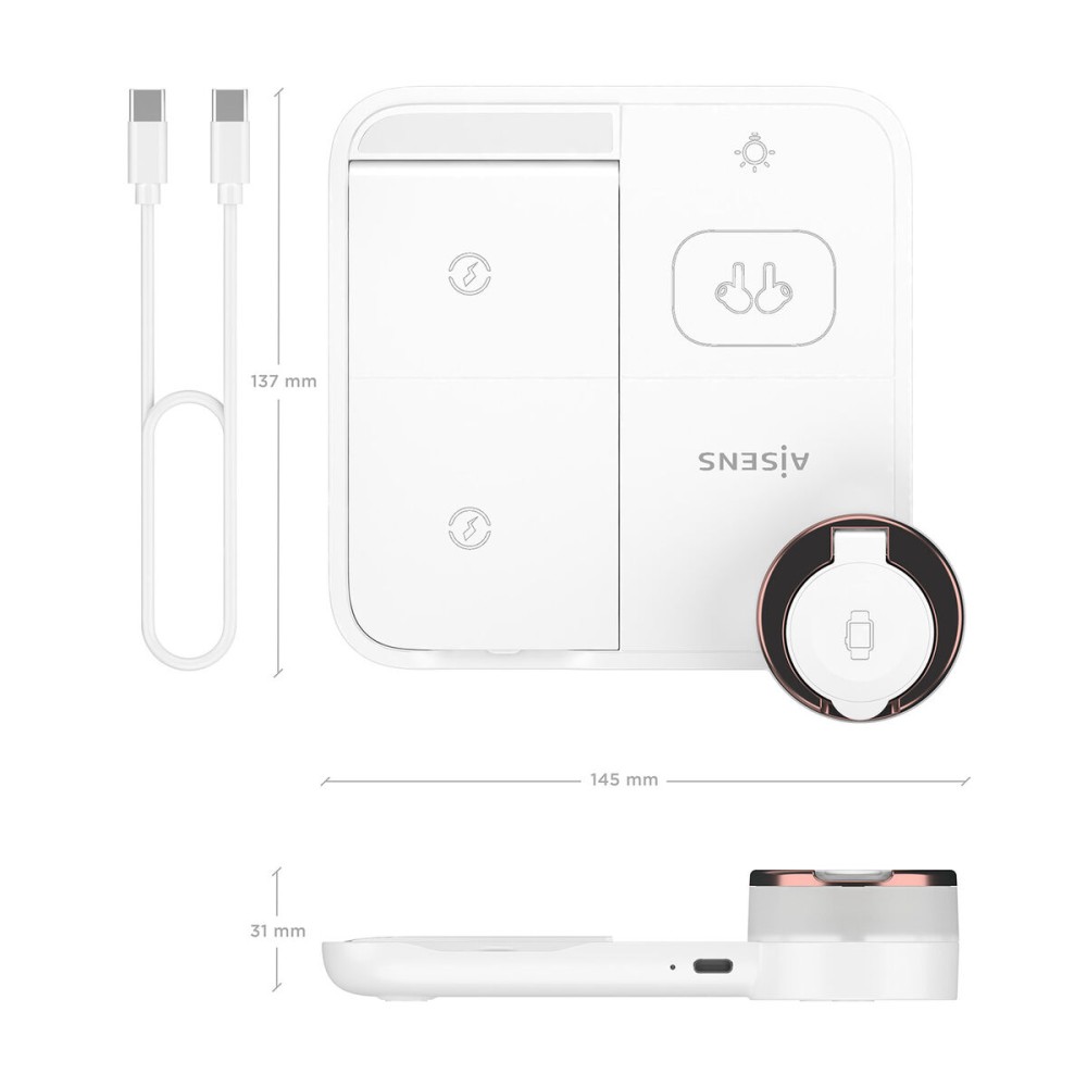 Încărcător Fără Fir Aisens ASCH-15W4WC061-W
