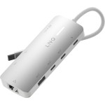 Hub USB Linq Byelements LQ49081PS Alb Gri
