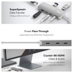 Hub USB Linq Byelements LQ49081PS Alb Gri