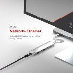 Hub USB Linq Byelements LQ49061 Alb Gri