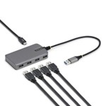 Hub USB Startech 5G4AC-USB-A-HUB Gri