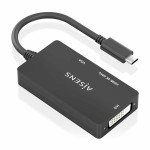 Adaptor USB-C la VGA/HDMI/DVI Aisens A109-0954 Negru 15 cm