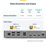 Hub USB Startech DK30C2DPEPRUE Gri