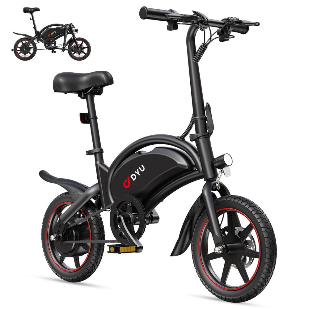 Bicicletă Electrică DYU DYU-D3S-001 Negru 250 W 10 Ah 14"