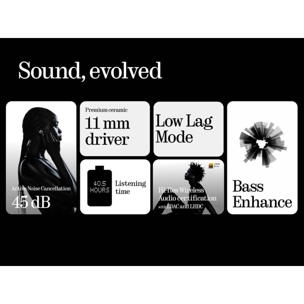 Căști cu Microfon Nothing A10600061 Negru Transparent