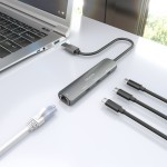 Hub USB Aisens ASUC-4P037-GR Gri