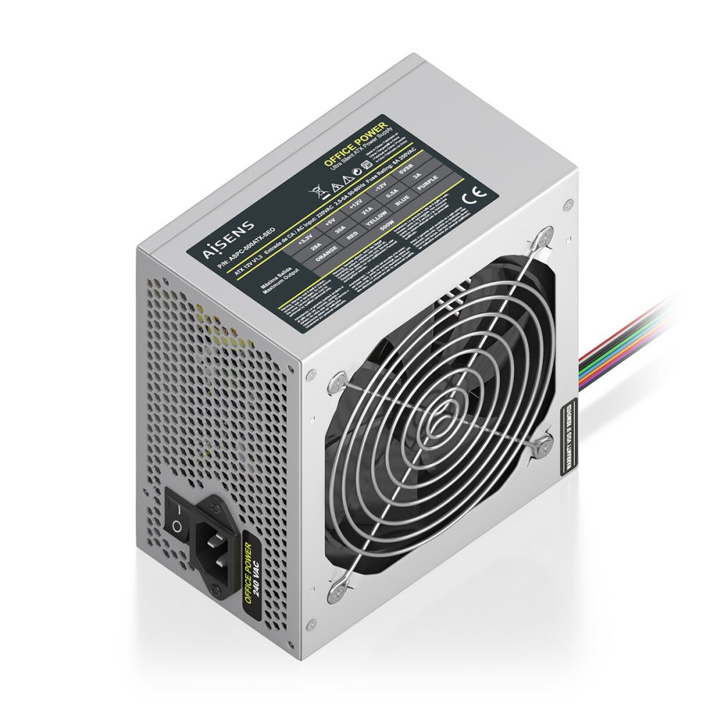 Sursă de Alimentare Aisens ASPC-500ATX-SEO ATX 500 W 50 W