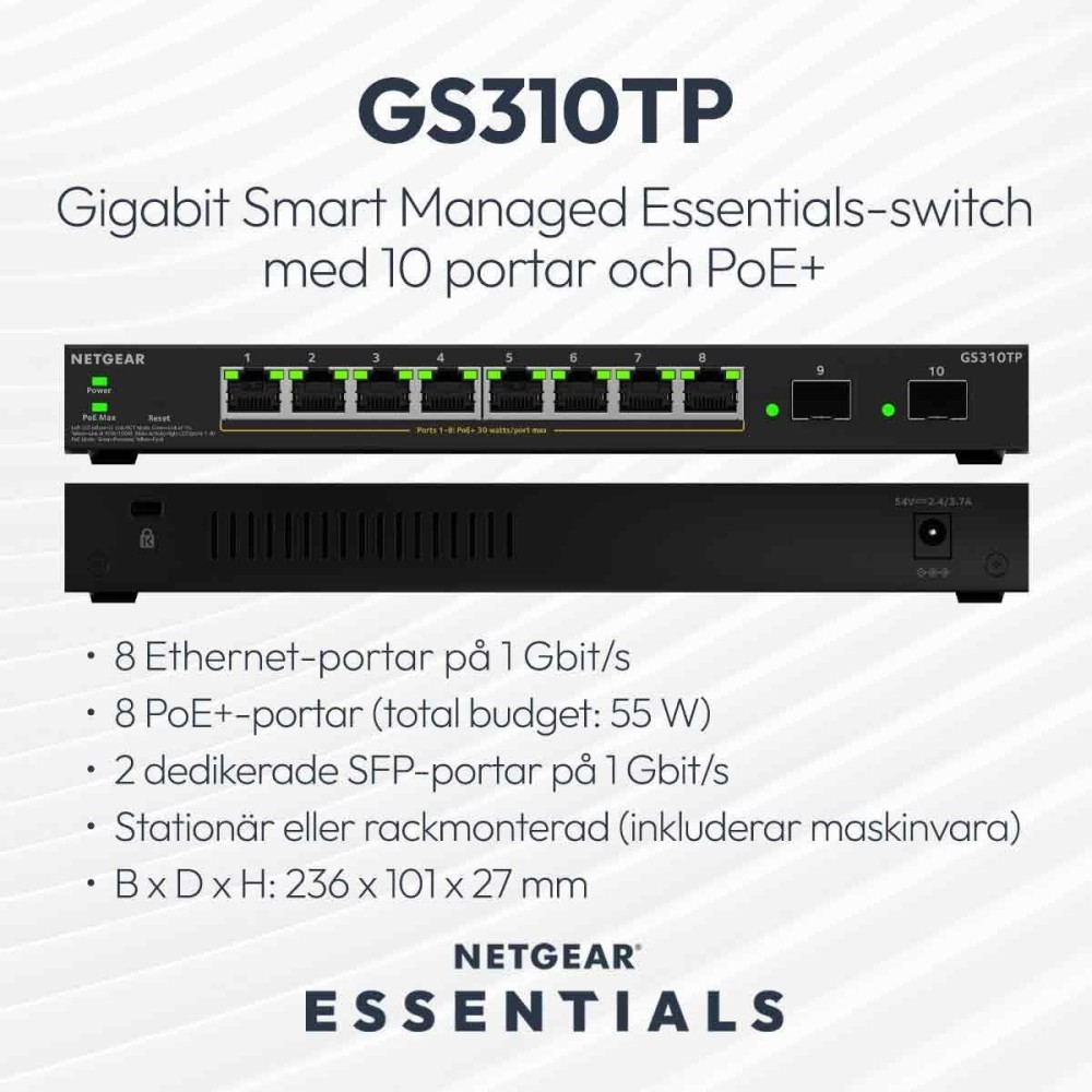 Switch Netgear GS310TP-200EUS