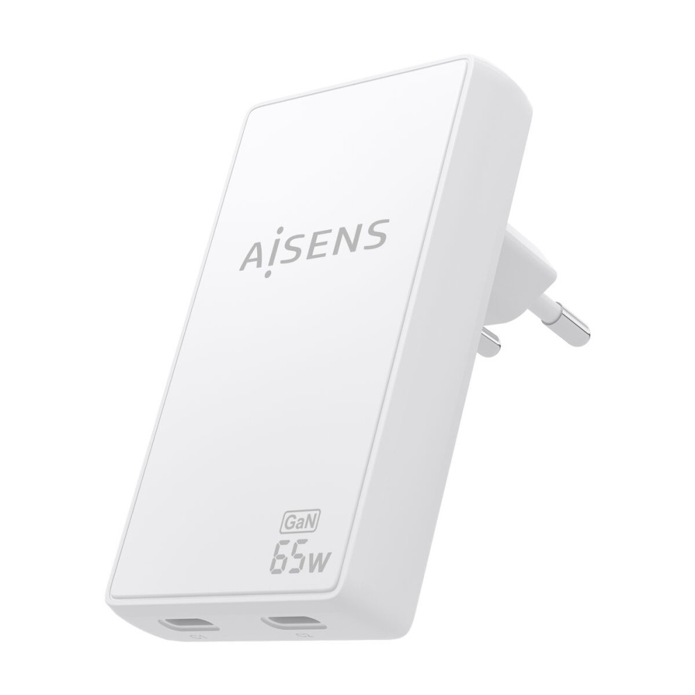 Încărcător de Perete Aisens ASCH-65W2P077-W Alb 65 W